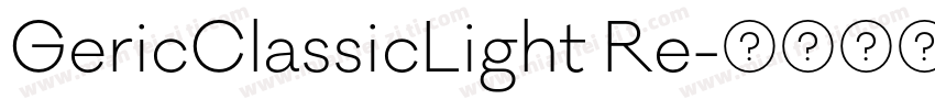 GericClassicLight Re字体转换